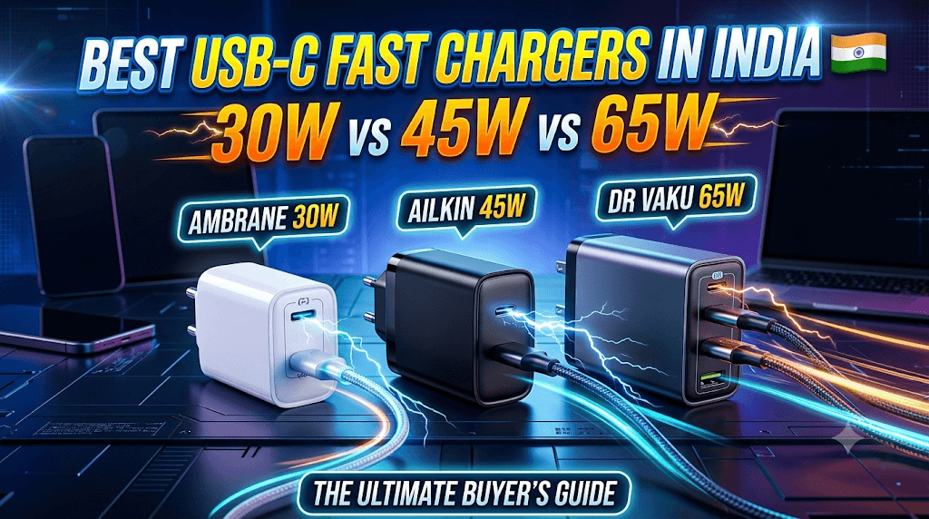 Best USB-C Fast Chargers in India: 30W vs 45W vs 65W