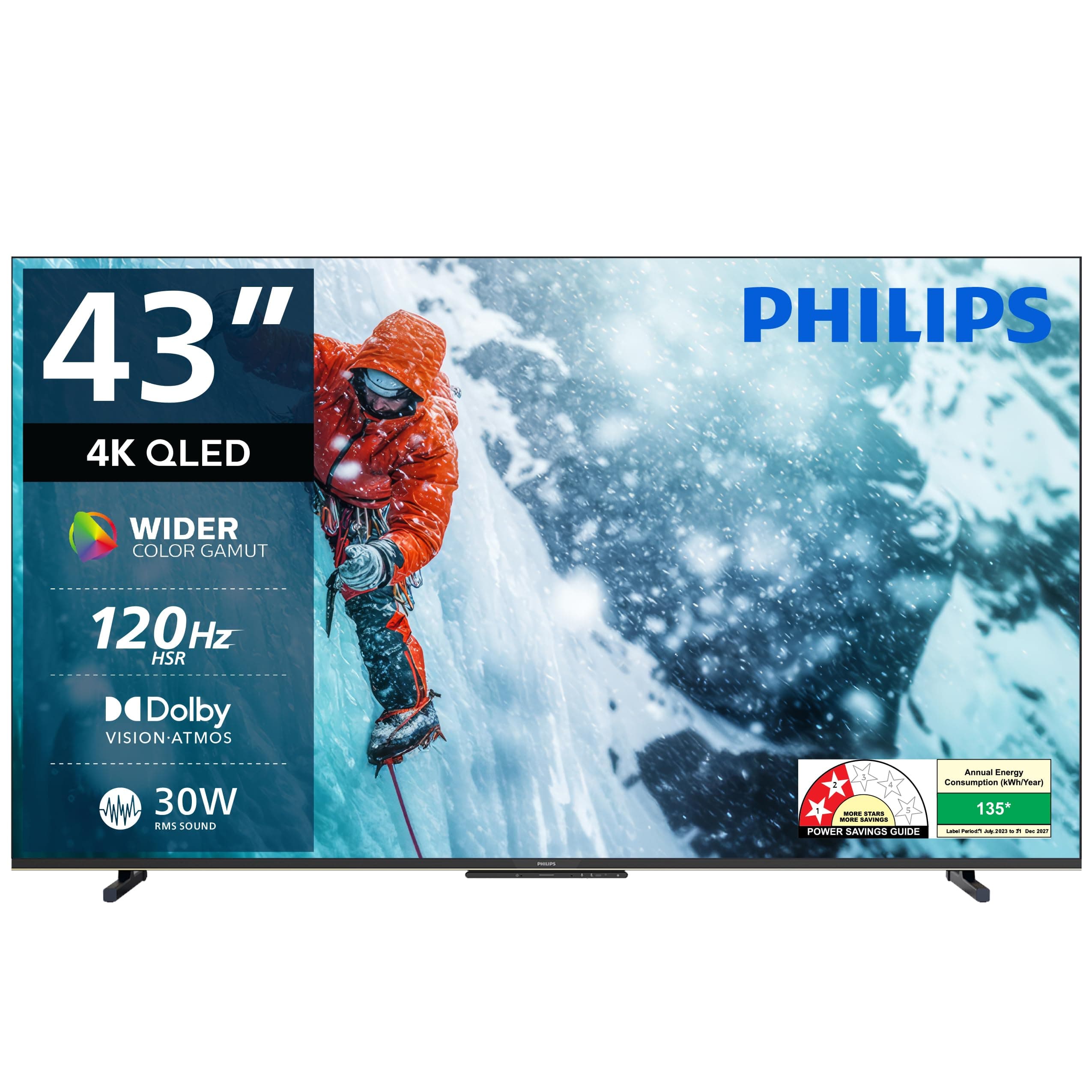 Philips Lumina Series 43-inch 4K QLED Smart TV