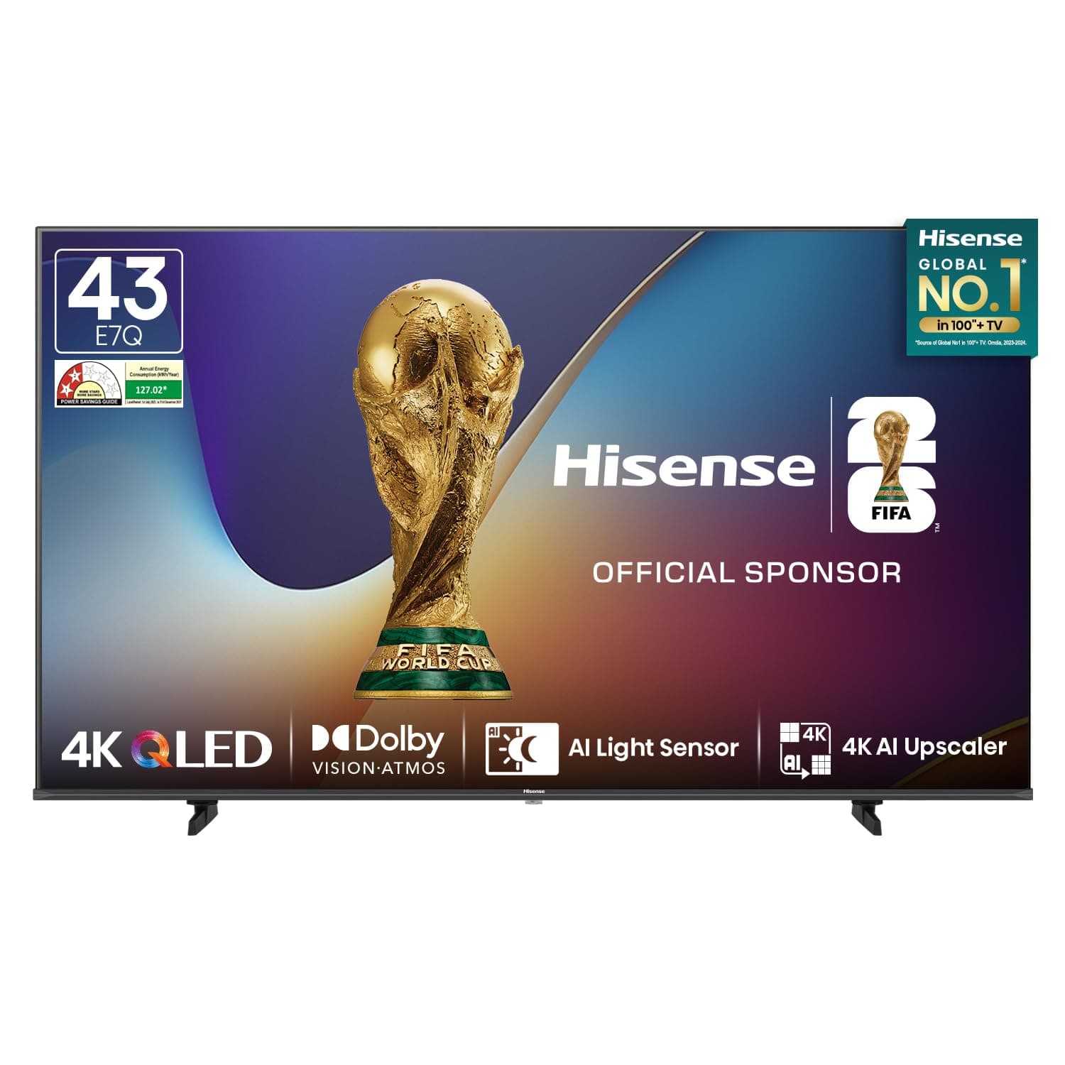 Hisense E7Q Series 43-inch 4K QLED Smart TV