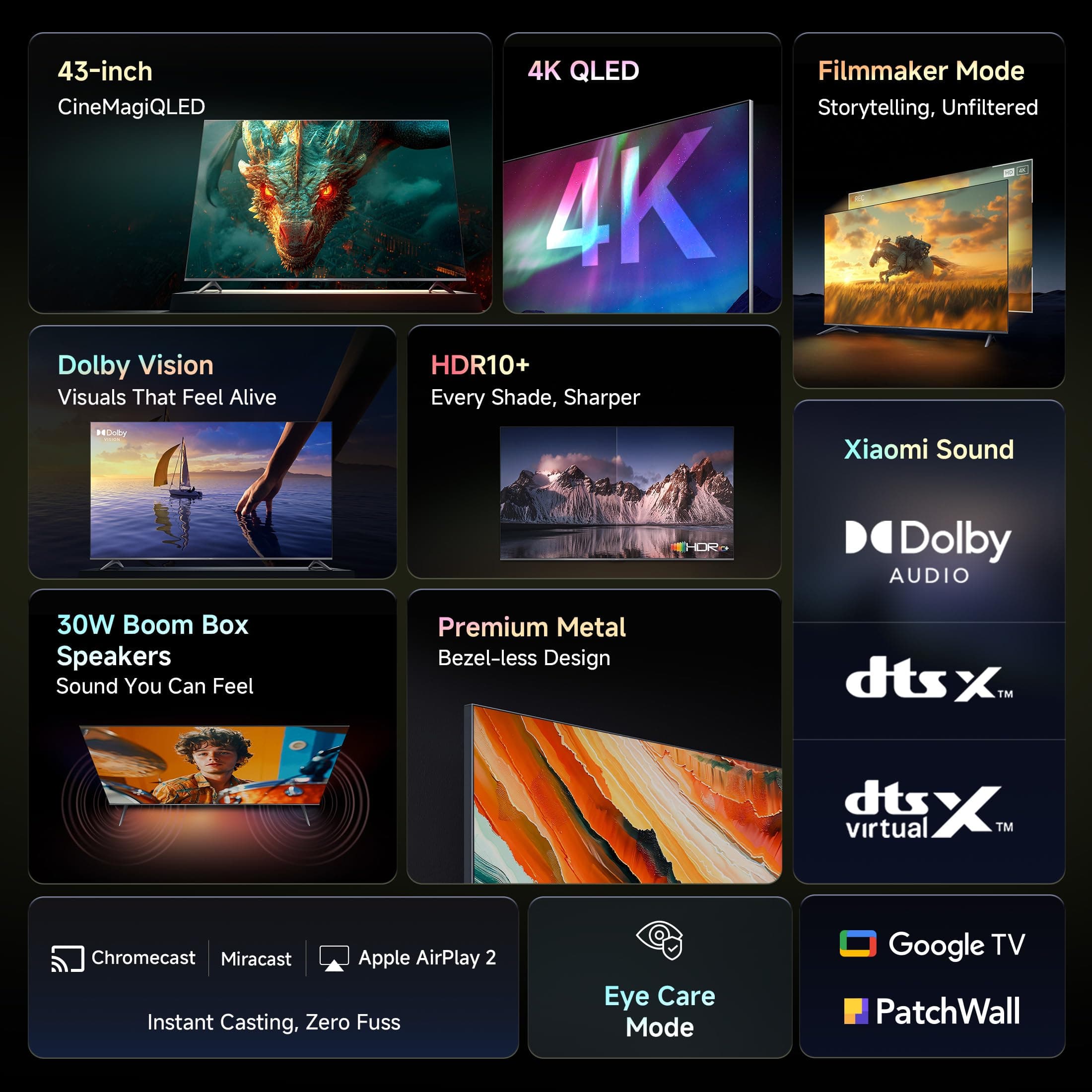 Xiaomi X Pro 2025 43-inch 4K QLED Smart TV
