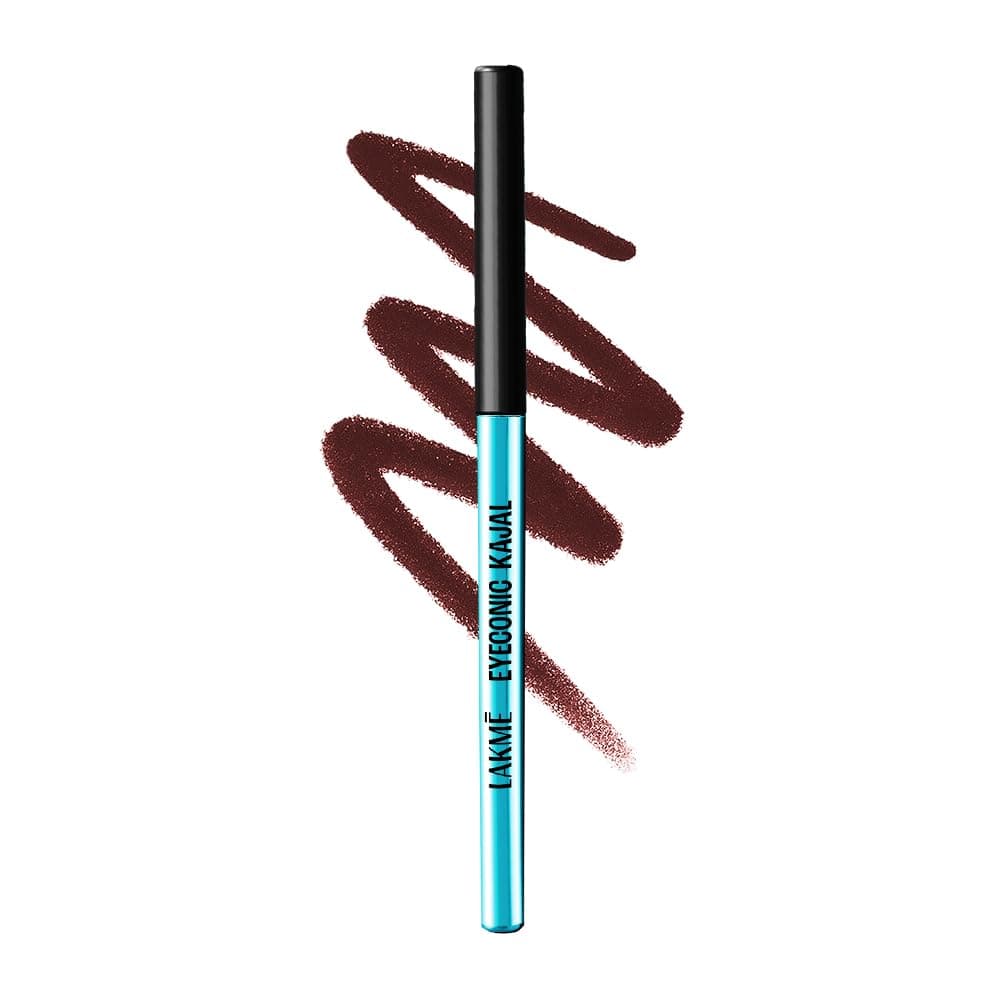 LAKME Eyeconic Black Kajal Combo Pack of 2, 0.35g Each, Matte Kohl Liner