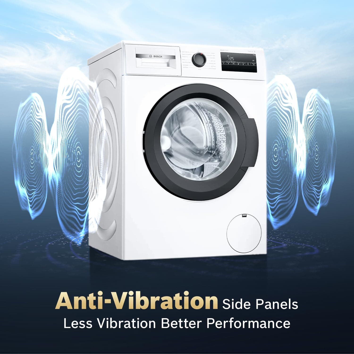Bosch 8 Kg 5 Star Front Load Washing Machine, AI ActiveWater, WAJ28260IN, White