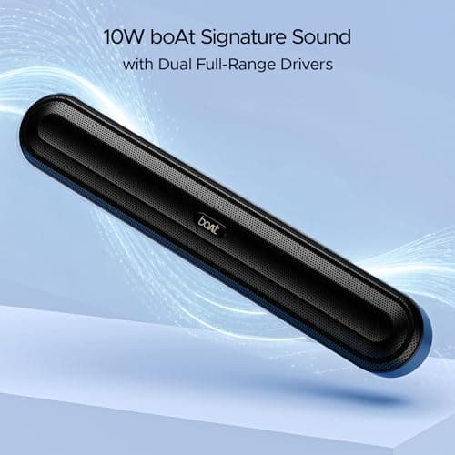 boAt Aavante Bar 490 10W Bluetooth Soundbar, 2.0 Channel, 7Hrs Battery