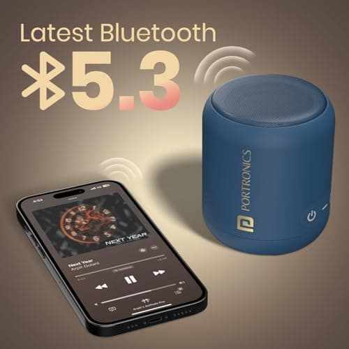 Portronics SoundDrum 1 12W TWS Portable Bluetooth Speaker with Powerful Bass