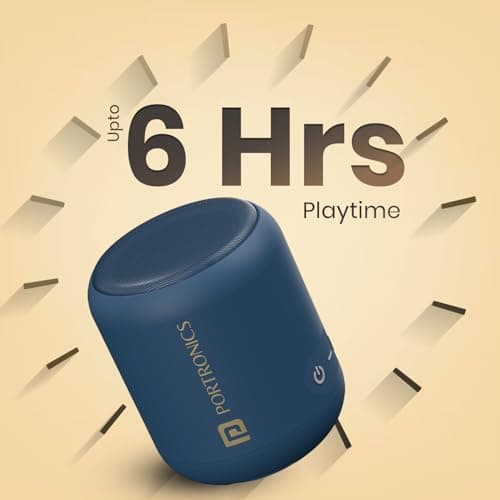 Portronics SoundDrum 1 12W TWS Portable Bluetooth Speaker with Powerful Bass