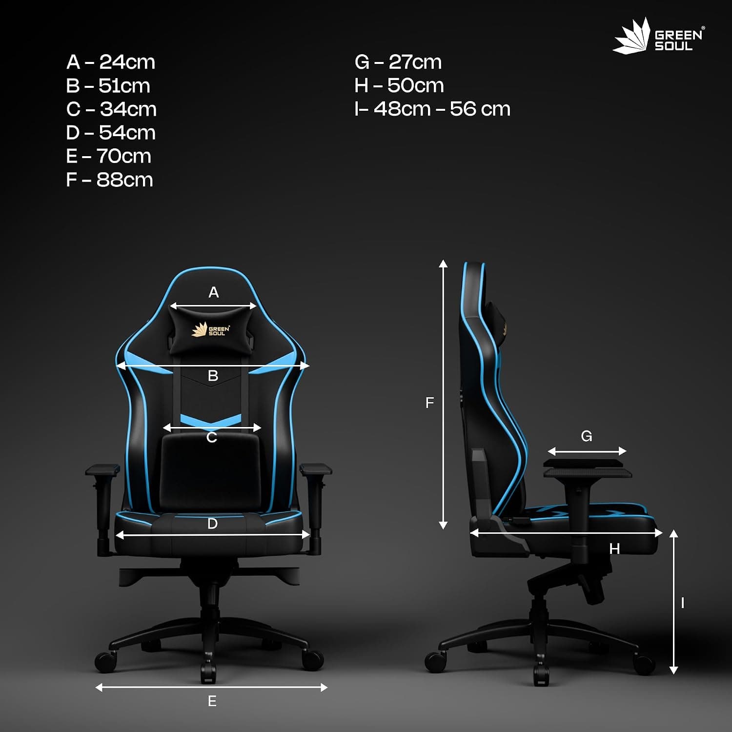 Green Soul Monster Ultimate Series T Multifunctional Ergonomic Gaming & Office Chair