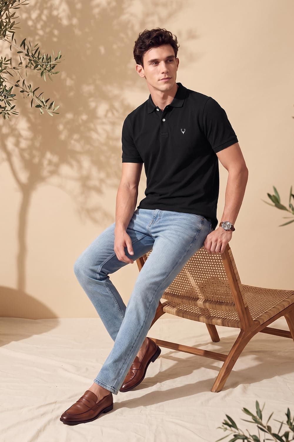 Allen Solly Men's Polo T-Shirt (Regular Fit, Cotton)