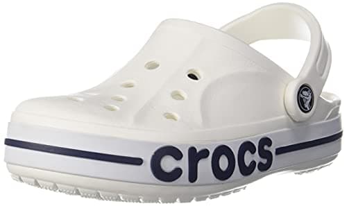 Crocs Unisex Bayaband Clog (White/Navy)