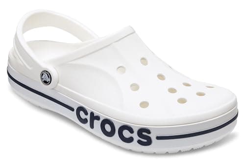 Crocs Unisex Bayaband Clog (White/Navy)