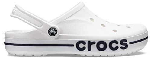 Crocs Unisex Bayaband Clog (White/Navy)