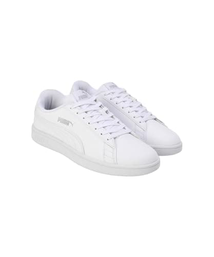 PUMA Smashic Comfort Casual Sneakers (White-Matte Silver)