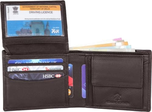 WildHorn Leather Wallet for Men (9 Card Slots, Bi-Fold)