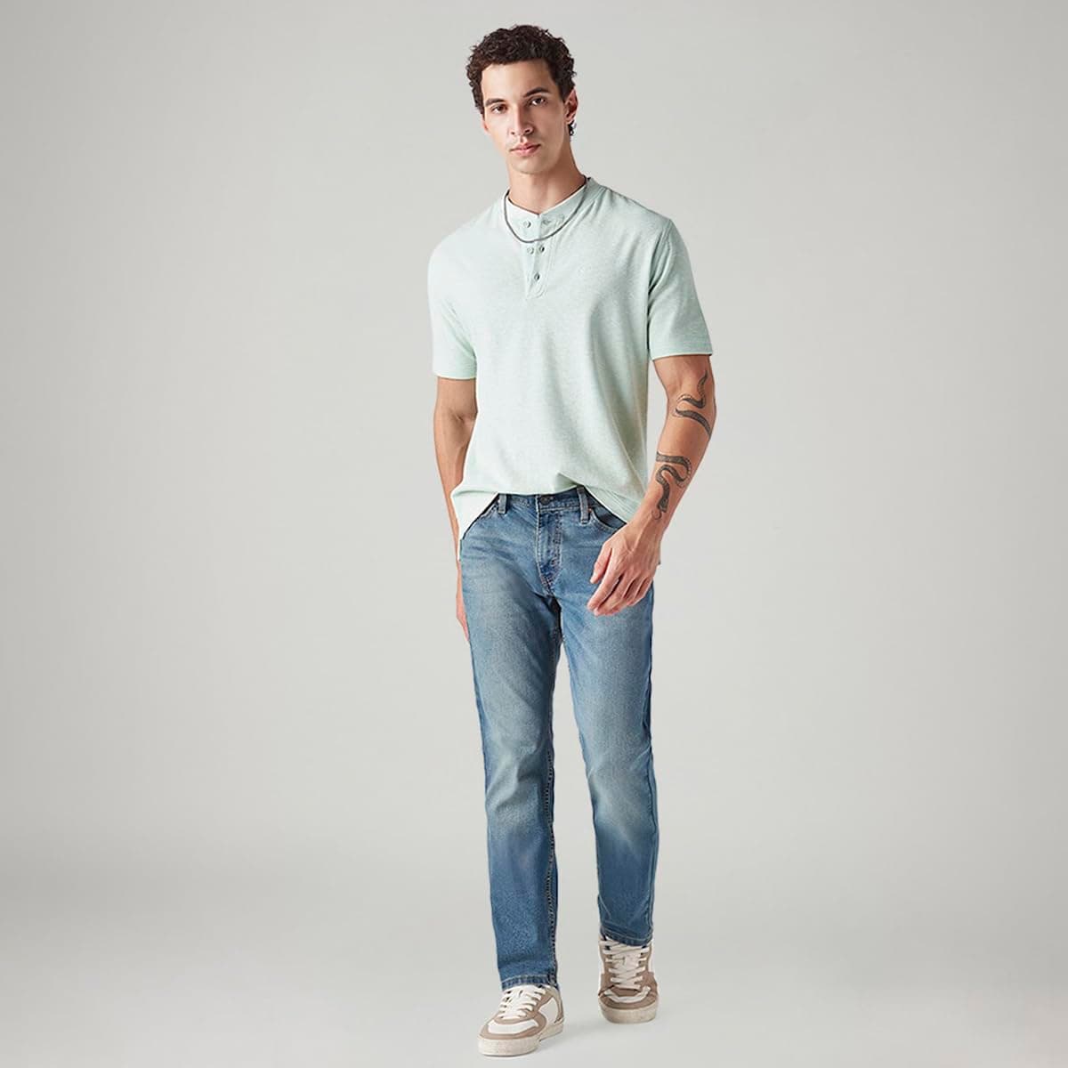 Levi's Men's 511 Slim Fit Stretchable Jeans (Mid Indigo)
