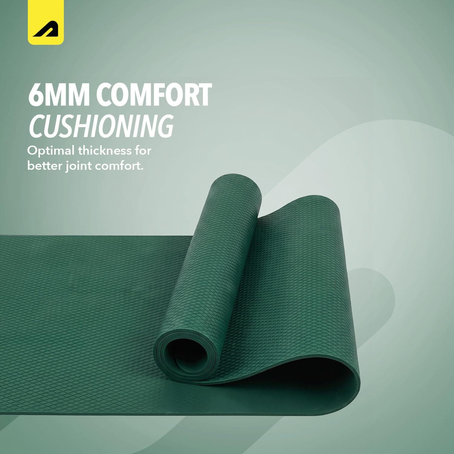 Boldfit Yoga Mat 6mm Anti-Slip EVA for Home & Gym