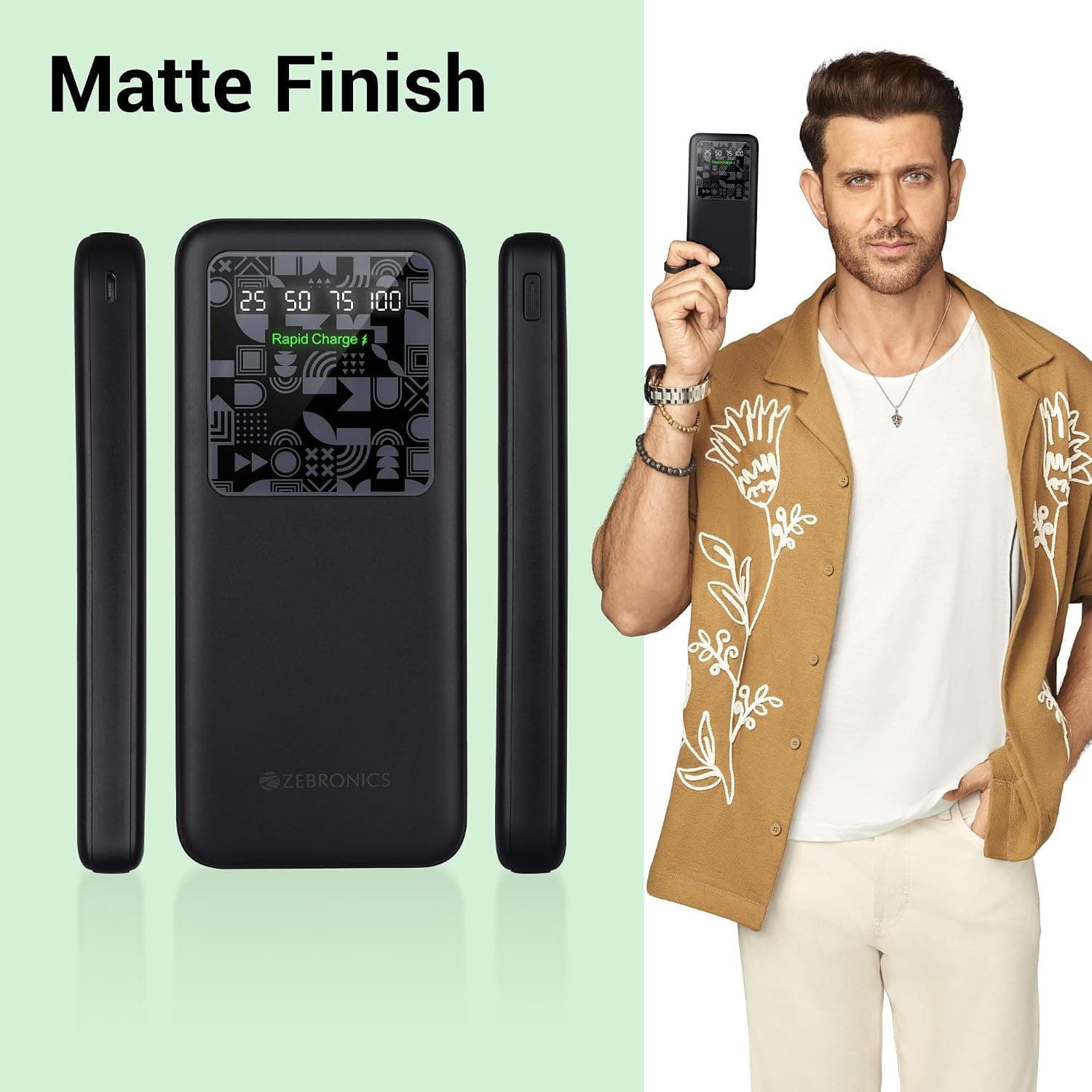 Zebronics MB10000S15 10000mAh 22.5W Rapid Charge Power Bank