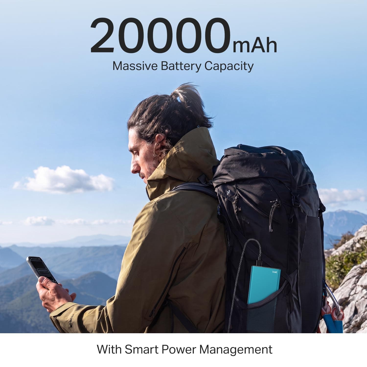 boAt EnergyShroom PB401 20000mAh 22.5W Fast Charging Power Bank