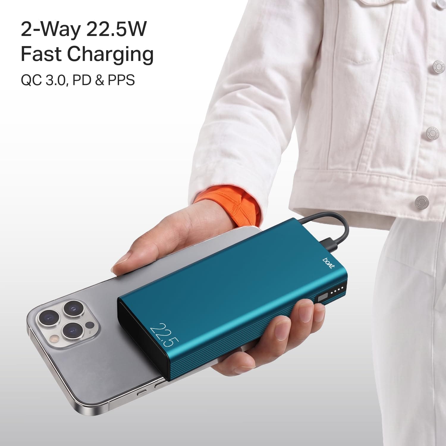 boAt EnergyShroom PB401 20000mAh 22.5W Fast Charging Power Bank