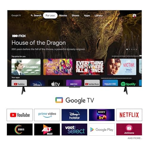 TCL 108 cm (43 inches) Smartchoice 4K Ultra HD Smart QLED Google TV