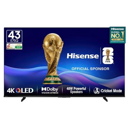 Hisense 108 cm (43 Inches) 4K Ultra HD Smart Hi-QLED TV