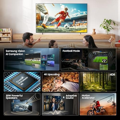 Samsung 43 inch (108cm) Crystal UHD 4K Vision AI 2026 Smart TV