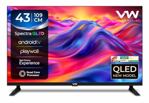 Visio World VW 109 cm (43 Inches) SmartChoice Spectra Series QLED Android TV VW43AQ3