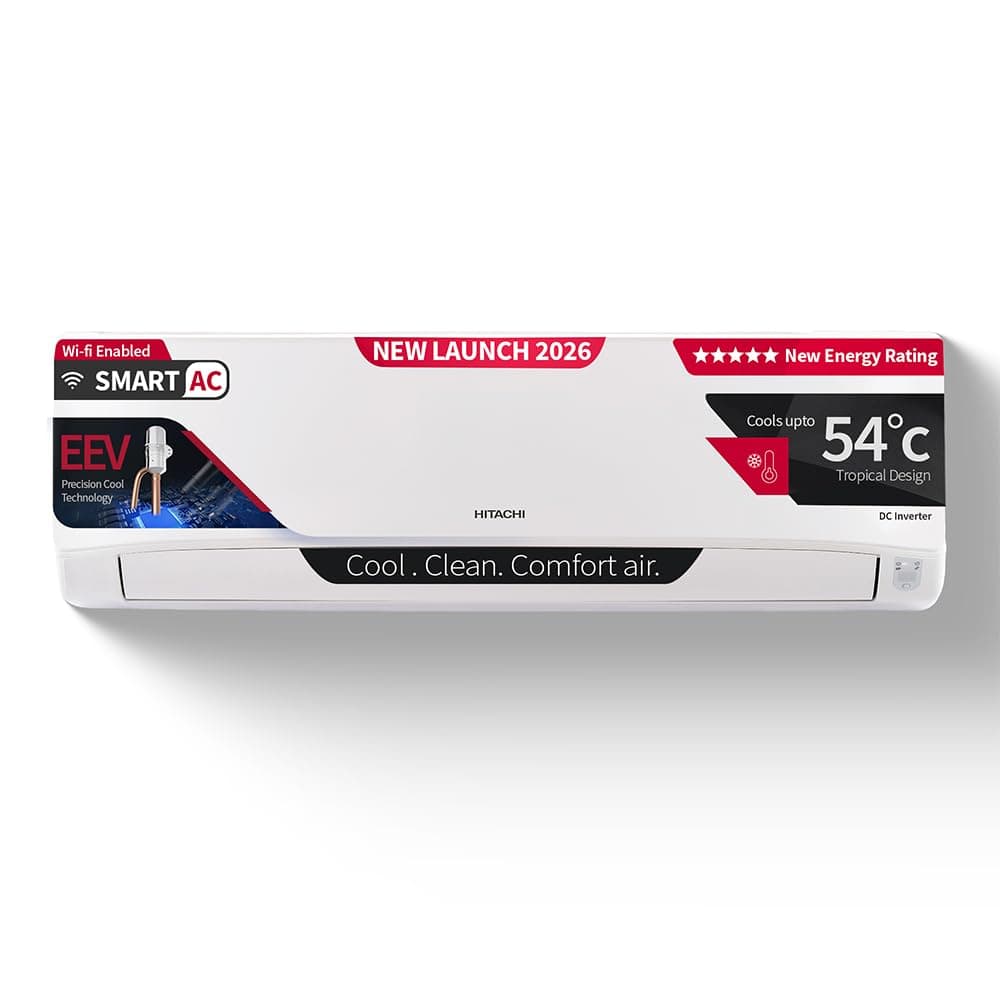 Hitachi Smart Choice 1.5 Ton 5 Star Wi-Fi Inverter Split AC