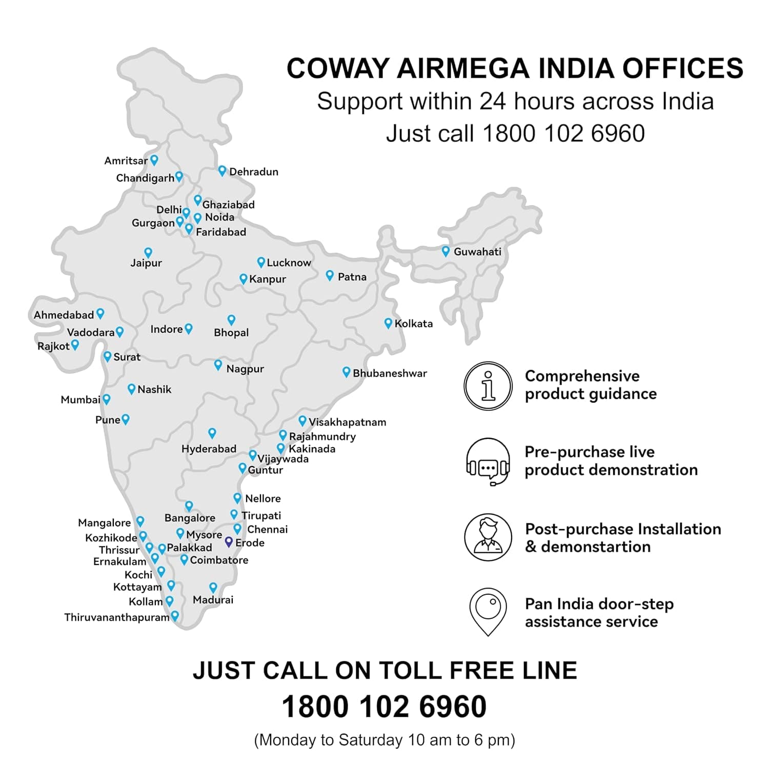 Coway Airmega 150 (AP-1019C) True HEPA Air Purifier for Home, 8500-Hour Filter Life