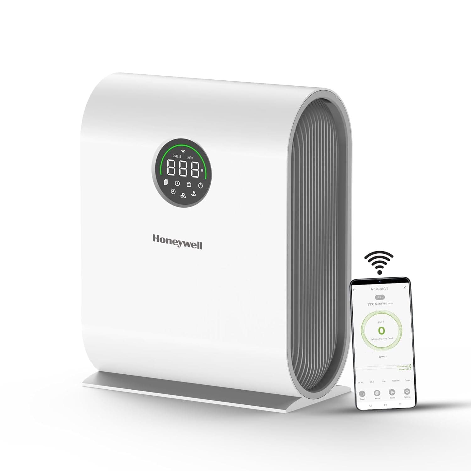 Honeywell 4-Stage Filtration H13 HEPA Air Purifier with WiFi App & Voice Control (589 sq ft)