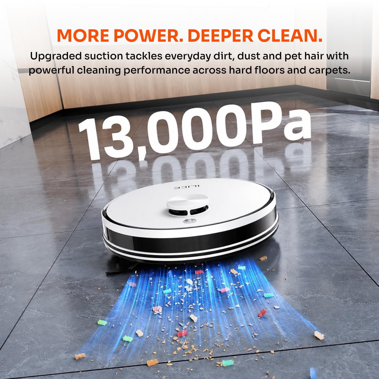 ILIFE A30 Pro Robot Vacuum Cleaner with LiDAR Navigation, Self-Empty Station, 13000Pa