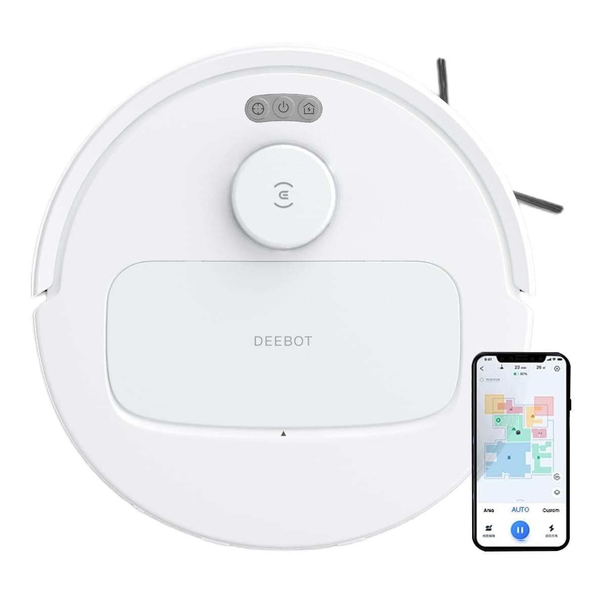 ECOVACS DEEBOT N30 2 in 1 Robot Vacuum Cleaner & Mop, 10000 Pa Suction, 5200mAh