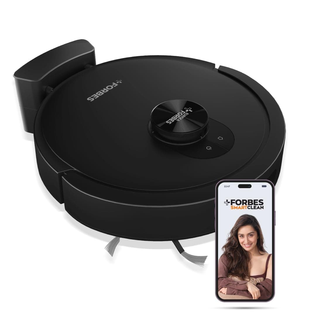 Eureka Forbes SmartClean Home Mapping Turbo Robot Vacuum, 7000Pa, LiDAR 3.0 & Wet Mop