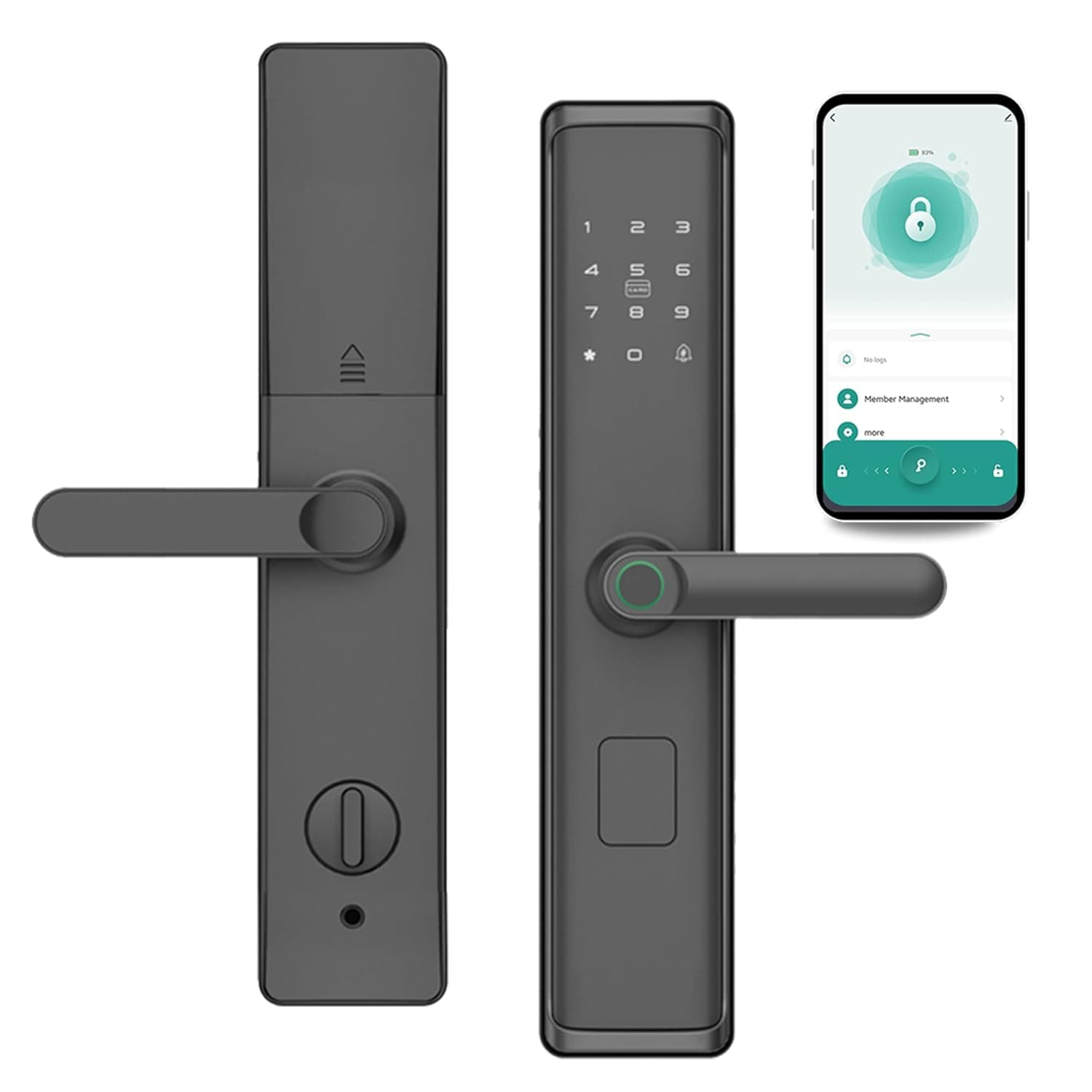 Aziot Elevate WiFi Smart Door Lock — Fingerprint, Passcode, RFID, App & Key Access