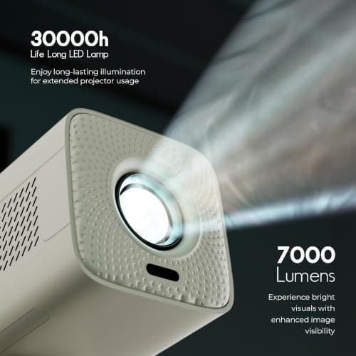 Zebronics PixaPlay 63 Plus Smart Projector — Native 1080p, 4K Support, 7000 Lumens, Android & OTT Apps