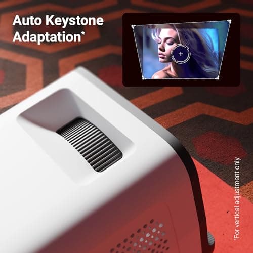 Zebronics Android Smart LED Projector — 4K UHD Support, 4000 Lumens, 240° Tiltable, Auto Keystone