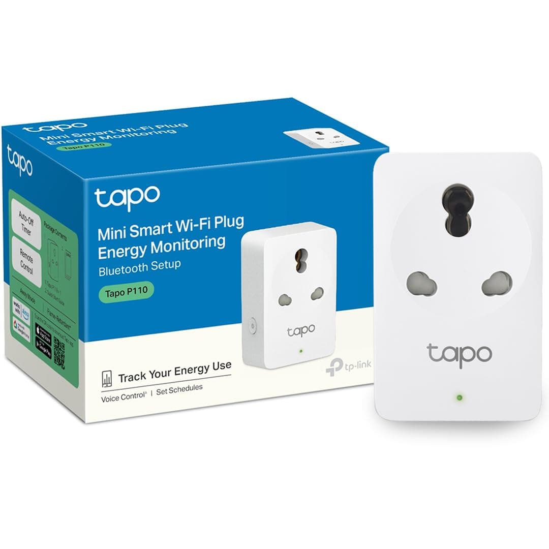 Tapo P110 16A Wi-Fi Smart Plug with Real-Time Energy Monitoring