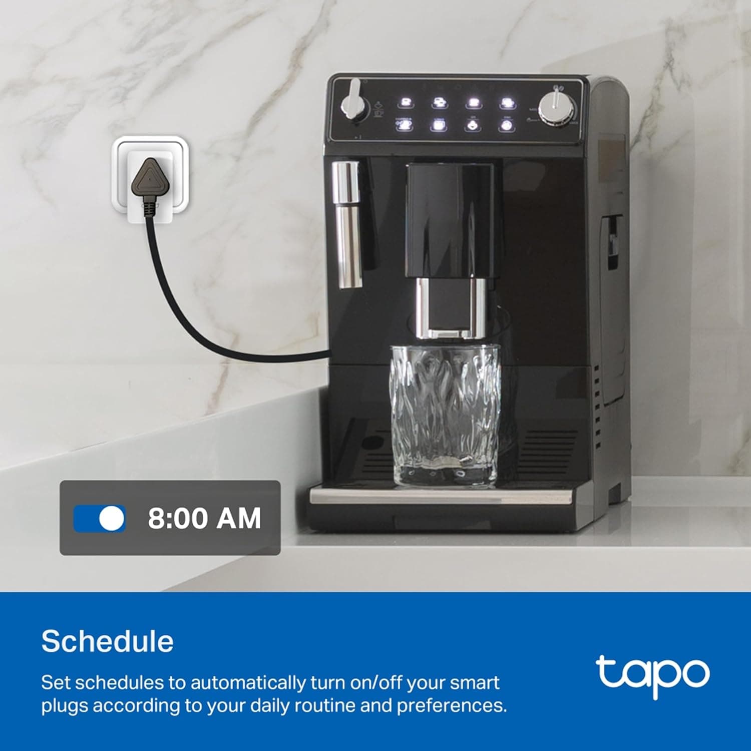 Tapo P110 16A Wi-Fi Smart Plug with Real-Time Energy Monitoring