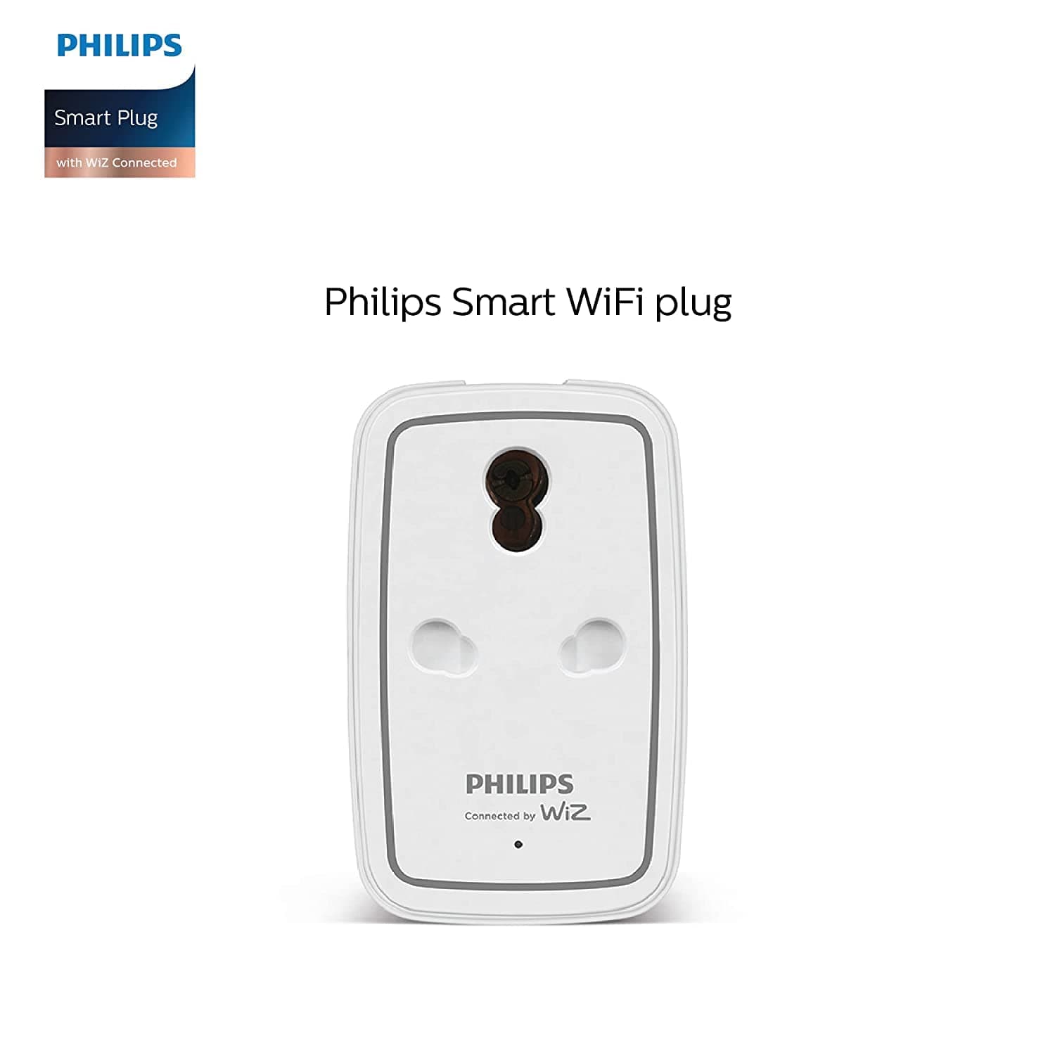 PHILIPS 6-16A Smart Wi-Fi Plug (WiZ Connected) with App, Voice & Schedule Control