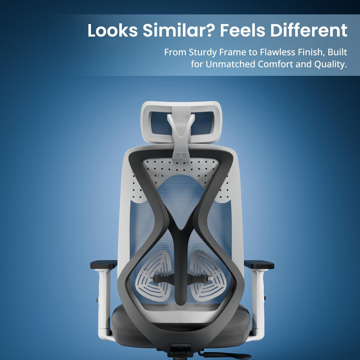 Vergo Transform Prime Ergonomic Mesh Office Chair — High Back, Lumbar Support, 2D Armrests, Synchro Tilt