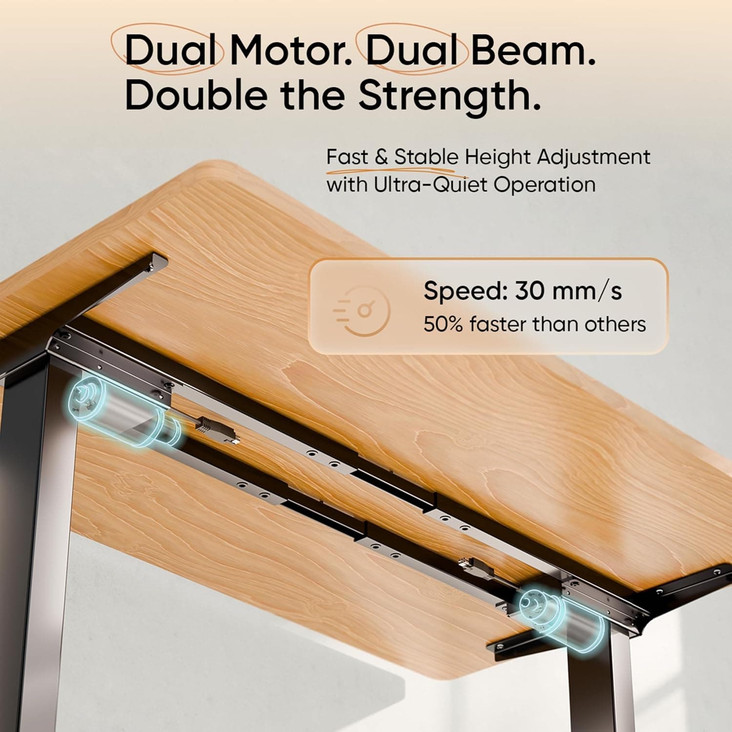 Intellidesk Eco Dual Electric Height Adjustable Standing Desk — Dual Motor, 4 Memory Presets, 120kg