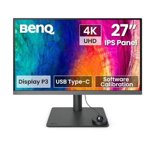 BenQ PD2706U 27" 4K UHD IPS Designer Monitor — USB-C 90W PD, 100% sRGB, Pantone Validated