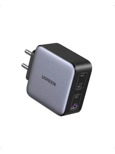 UGREEN Nexode 100W 4-Port GaN Charger — 3x USB-C + 1x USB-A, India Plug