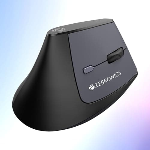 Zebronics Jaguar V Vertical Wireless Mouse — 2.4GHz, Adjustable DPI, Ergonomic Grip