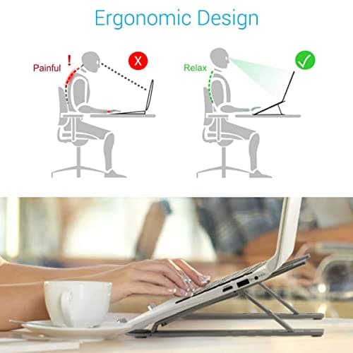 Portronics My Buddy K Portable Laptop Stand — Foldable, Adjustable, Ventilated