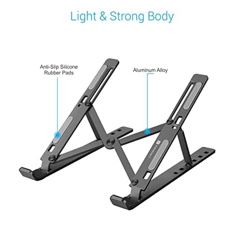 Portronics My Buddy K Portable Laptop Stand — Foldable, Adjustable, Ventilated