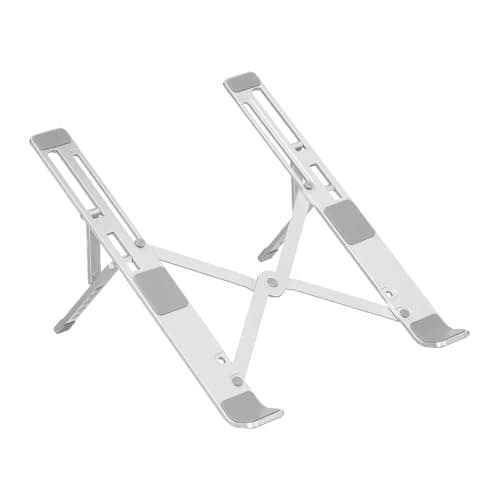 Amazon Basics Laptop Stand — Ergonomic Riser with Ventilated Aluminum-Style Frame