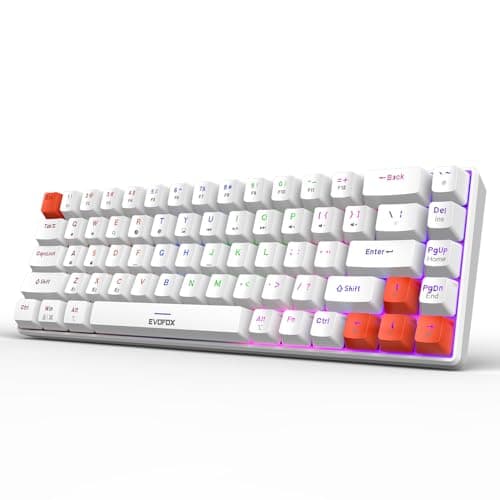 EvoFox Katana S Mini Mechanical Keyboard — Tri-Mode (3x BT, 2.4GHz, Wired), Hot-Swappable Red Switches