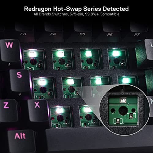 Redragon K530 Pro Draconic 60% Wireless Mechanical Keyboard — Bluetooth/2.4GHz/Wired