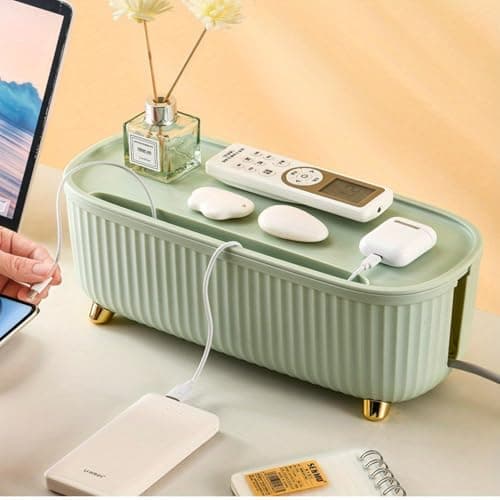 Soko Cable Management Box with Mobile Stand — Cord Hider for Power Strips & Routers