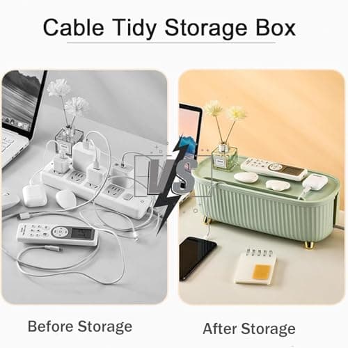 Soko Cable Management Box with Mobile Stand — Cord Hider for Power Strips & Routers