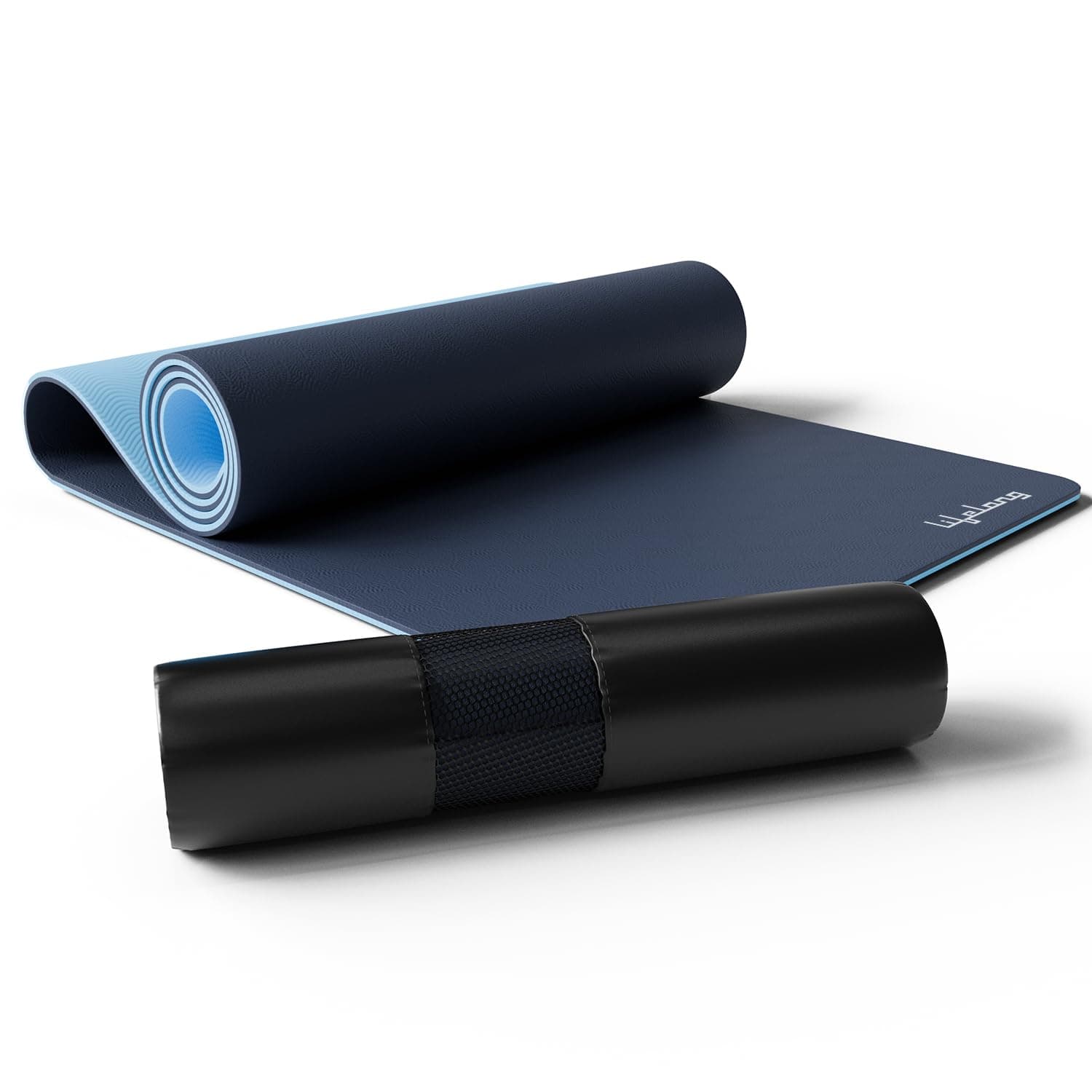 Lifelong 6mm Dual Color TPE Yoga Mat — Anti-Slip for Home Gym, Men & Women